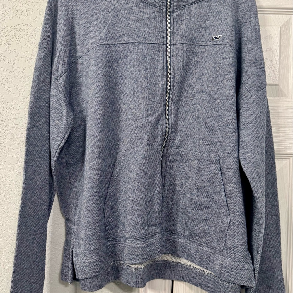 Vineyard Vines Women's Blue Zip-Up Jacket